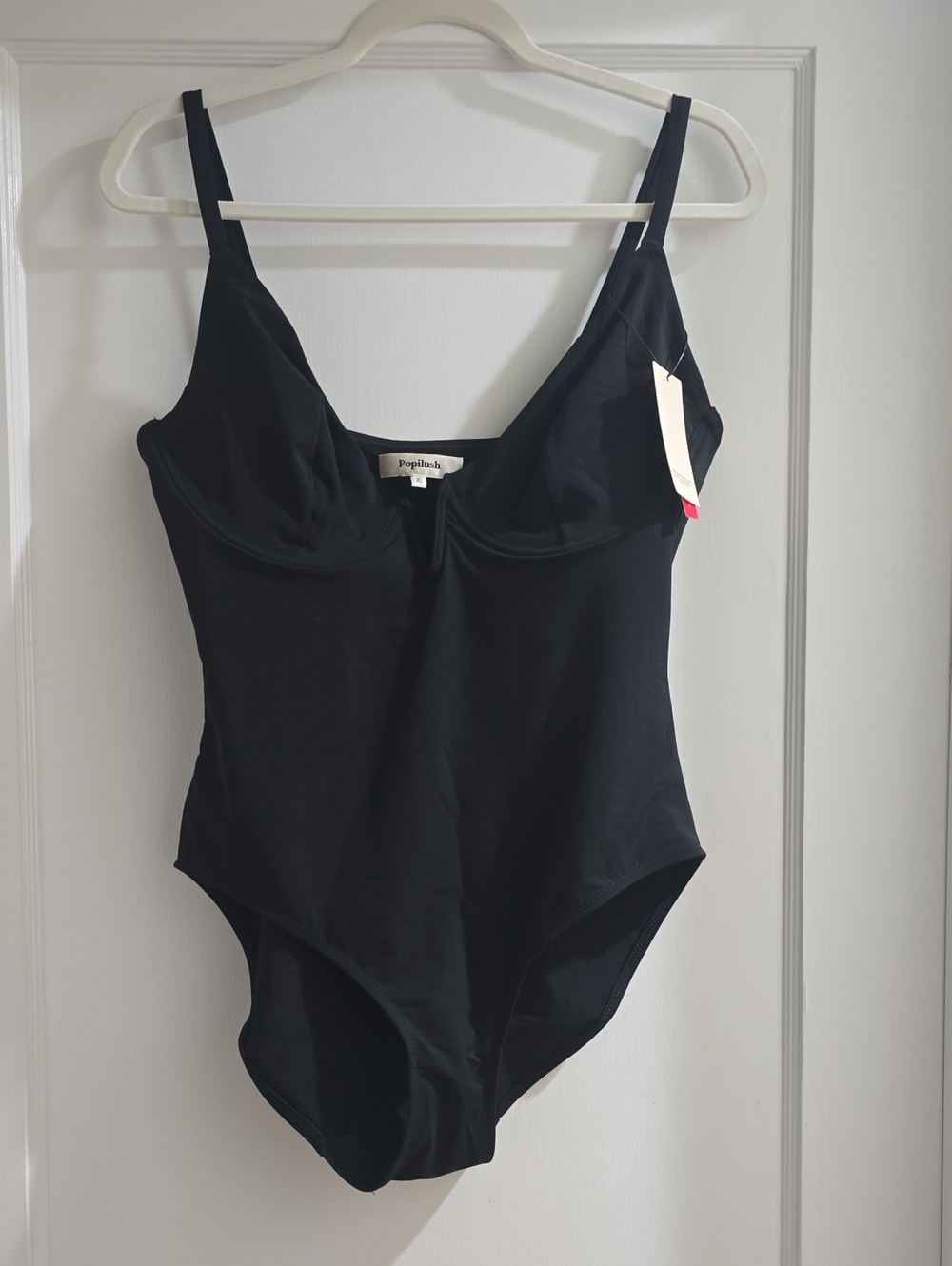 Popilush Black One-Piece Swimsuit